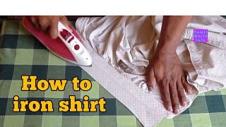 How to Iron a shirt in below 3 minutesIron Shirt in 3 minutes Shirt iron easy method [upl. by Kimberley]