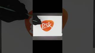 gsk spray logo  GlaxoSmithKline Logo  GSK Logo gsk shorts [upl. by Dnomsad979]