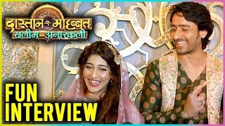 Shaheer Sheikh And Sonarika Bhadoria Fun Interview On DastaanEMohabbat Salim Anarkali Launch [upl. by Kreg]