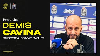 PREPARTITA  Scafati Basket 🆚 Vanoli Cremona  Demis Cavina  Conferenza stampa [upl. by Annaoy]