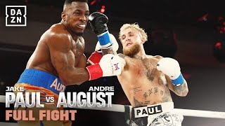 HUGE KO  Jake Paul vs Andre August Full Fight [upl. by Talbott768]