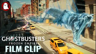 GHOSTBUSTERS Frozen Empire  Sewer Dragon Film Clip  2024 [upl. by Kameko]