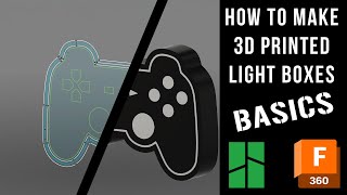 How To Create A Basic Light Box Using Fusion 360  3D Printing  Bambu Printer [upl. by Sseb757]