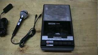 Panasonic Slimline cassette recorder amp accessories [upl. by Crocker]