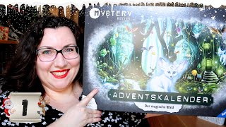 UNBOXING Ravensburger Adventskalender  Der magische Wald  Einführung  Tag 1  ach herje [upl. by Aenaj]