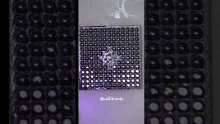 Reballing BGA chip microsoldering electronic satisfyingvideos shorts [upl. by Surazal]