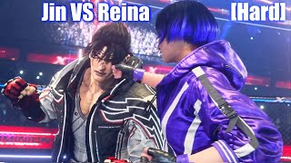 Tekken 8  Reina VS Jin Boss Fight Hardest Difficulty [upl. by Kerman815]