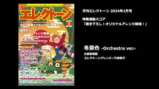 冬景色 Orchestra ver【月刊エレクトーン2024年1月号】 [upl. by Htidra]