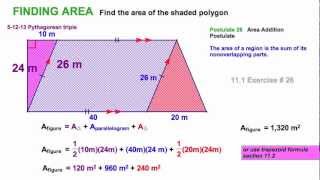 Area Addition Postulate Exercises  111B [upl. by Zaneski719]