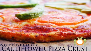 Crispy Cauliflower Pizza Crust  Incredible [upl. by Adnuhsor26]