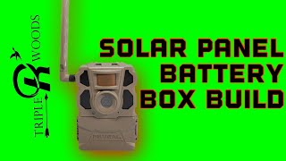 Trail Camera Solar Battery Pack DIY Solar Panel Battery Box Build  tactacam reveal hunting [upl. by Malia]