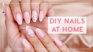 How I Do My Nails At Home  TINA YONG [upl. by Ykcim]