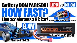 22 HOW FAST Lipo amp SuperStockRZ amp TEU302BK BATTERY COMPARISONLipo vs NiCd by TT02BTT02 [upl. by Onaicul549]