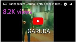 KGF kannada film Garuda Entry scene in Mysore [upl. by Hayman292]