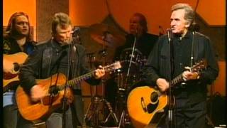 Johnny Cash and Kris Kristofferson  Big River live 1993 [upl. by Aicined]