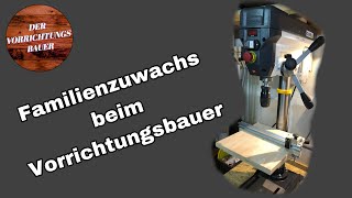 Familienzuwachs in der Werkstatt  Optimum Optidrill DQ20V Tischbohrmaschine  Der Vorrichtungsbauer [upl. by Yeldua]