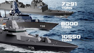 Super Frigates F126 vs Type26 vs FFG62  Why the F126 is so Big [upl. by Ignatz]