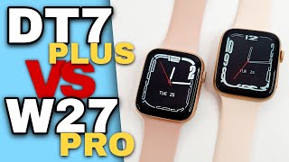 COMPARATIVO DT7 PLUS VS W27 PRO NFC  Qual o MELHOR Qual COMPRAR Qual Melhor Série 7 DIFERENÇAS [upl. by Sorazal]