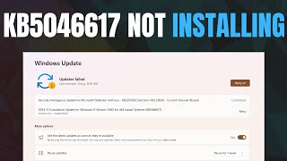 How To Fix Update KB5046617 Not Installing On Windows 11 Version 24H2  Full Guide 2024 [upl. by Ledoux]