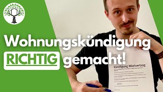 Eure Mietwohnung RICHTIG kündigen  So wirds gemacht [upl. by Peers]