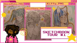 Pro yapper does a sketchbook tour☆ sketchbook [upl. by Burty229]