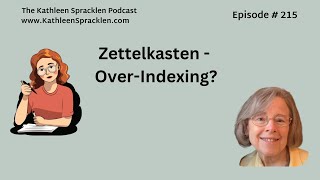 Zettelkasten  OverIndexing [upl. by Helse779]