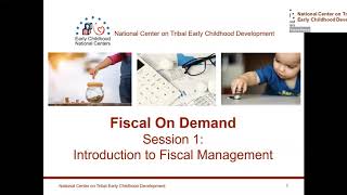 Session 1 Introduction to Fiscal Management [upl. by Mcclees979]