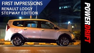 Renault Lodgy Stepway 2017 Night Drive  PowerDrift [upl. by Barnie]