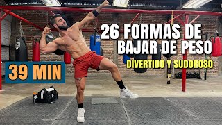 Cardio Hiit 26 Formas de BAJAR DE PESO 39 Minutos Rutina Para Quemar Grasa y Moldear TU CUERPO [upl. by Currier641]