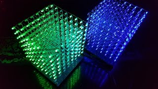 How to build the 8x8x8 LED Cube kit from Ebay  part 2  the LED grids [upl. by Aden]