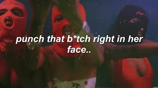 smack a btch  rico nasty  slowed  reverb 8d w lyrics [upl. by Yelrah]