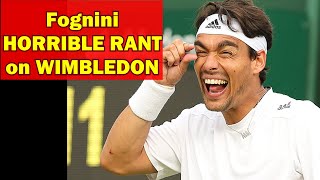 Fognini rant on WIMBLEDON  Nervous meltdown [upl. by Tsai]