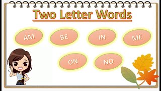 Easily Read and Learn Two Letter Words in English  Two Letter Words [upl. by Ojeitak]