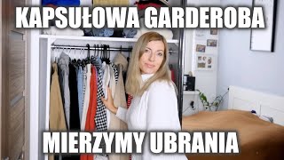 Mierzymy moich 55 ubrań na sezon jesień zima│KAPSUŁOWA GARDEROBA│Semika [upl. by Ahtaela]