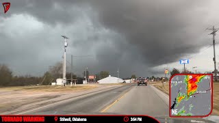 Chasing A PDS Tornado Warning In Oklahoma  Live As It Happened  11424 [upl. by Publus476]