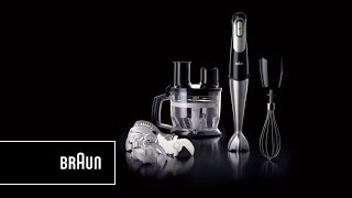 Braun Multiquick 7 Hand Blender One squeeze All speeds  Introduction Short Version [upl. by Keyte621]