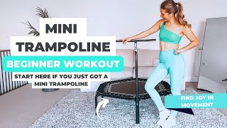 10 min Beginner Mini Trampoline Workout  Low Impact Fitness [upl. by Vinny]