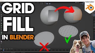 FILLING HOLES in Meshes with Grid Fill in Blender [upl. by Ruthann]