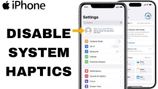 How To Disable System Haptics On iPhone Settings [upl. by Hike768]