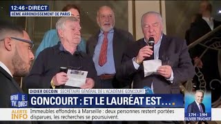 Le prix Goncourt est attribué à  Nicolas Mathieu avec quotLeurs enfants après euxquot [upl. by Gies]