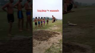 Long jump commando assam police commando longjumppractice [upl. by Ymmac]