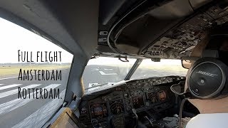 Ferry flight from Schiphol runway 36L to Rotterdam landing runway 24 [upl. by Dicky]