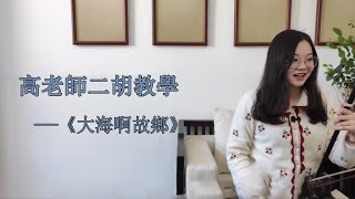 【二胡自學教程】《大海啊故鄉》G調 多角度講解，帶你逐句練習 [upl. by Mathur]