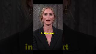 Emily Blunt on the experience of working with Nolan emilyblunt colbert movie nolan [upl. by Chapland]