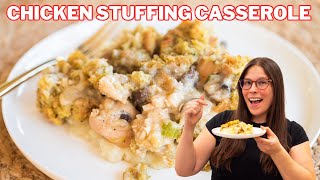 Chicken and Stuffing Casserole Recipe [upl. by Amesari89]