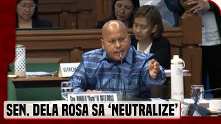 Sen Bato Dela Rosa dumepensa sa paggamit ng ‘neutralize’ sa drug war [upl. by Robers]