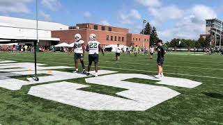 Michigan State football training camp Clips from day 1 73024 [upl. by Sisak353]