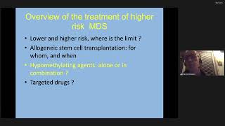 MDSR 2024 Clinical Higher Risk MDS [upl. by Atalaya]