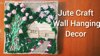 Jute Craft Ideas  Wall Hanging Jute Craft  Woolen Craft Ideas  Jute Home Decor [upl. by Goles]