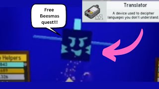 HOW TO GETGIVE A TRANSLATOR TO BUCKO BEE IN BEE SWARM SIMULATOR EXTRA BEESMAS QUEST [upl. by Shoemaker]